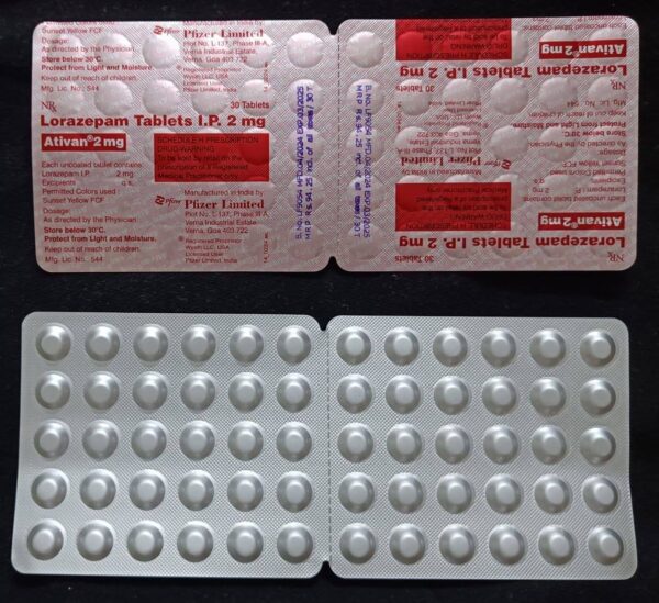 Lorazepam Ativan 2mg